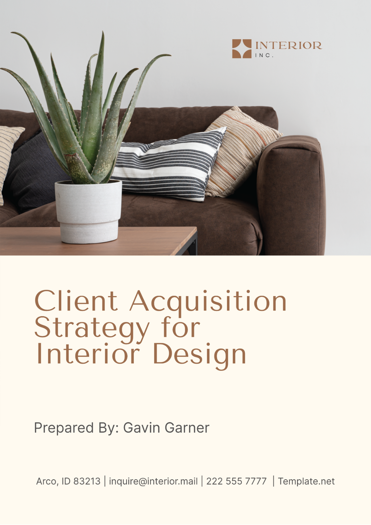 Free Interior Design Client Acquisition Strategy Template to Edit Online