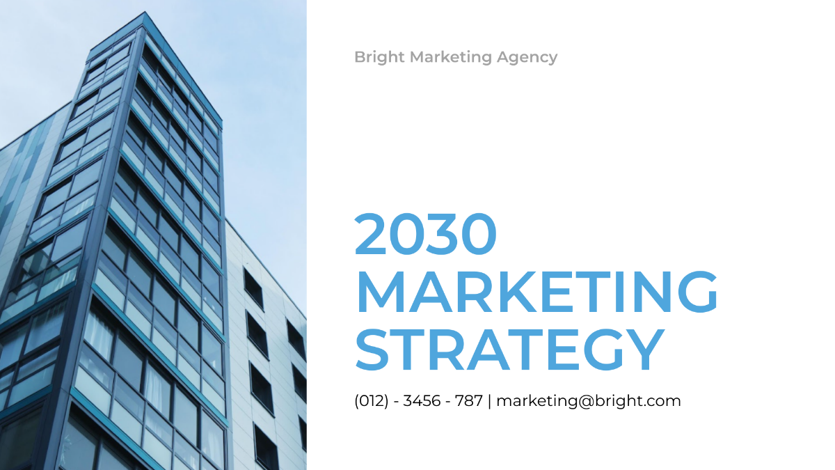 Free Marketing Presentation Template to Edit Online