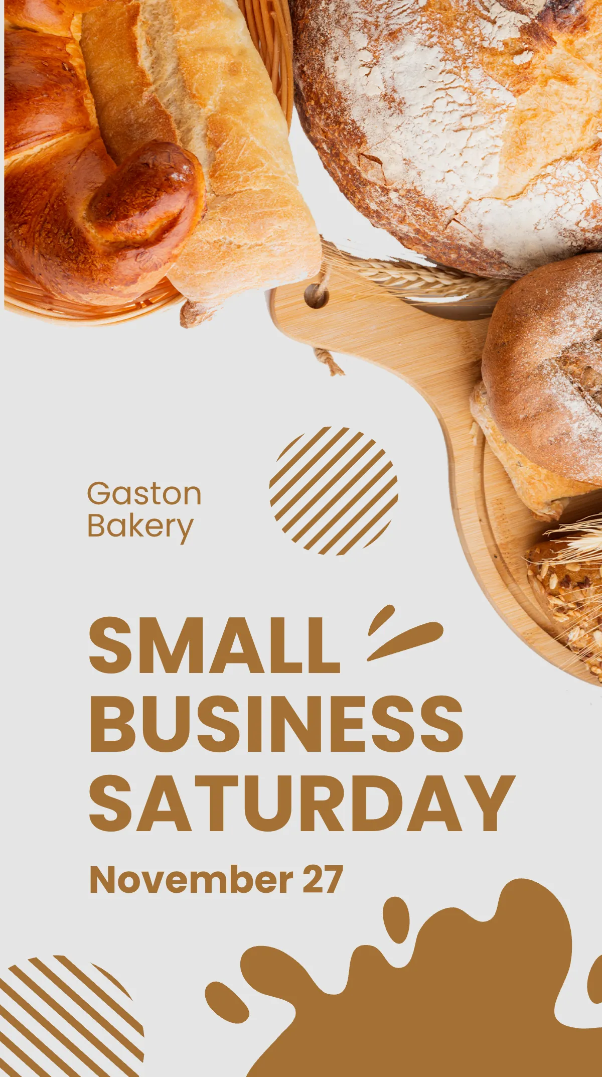 Free Small Business Saturday Advertising Instagram Story Template to Edit Online
