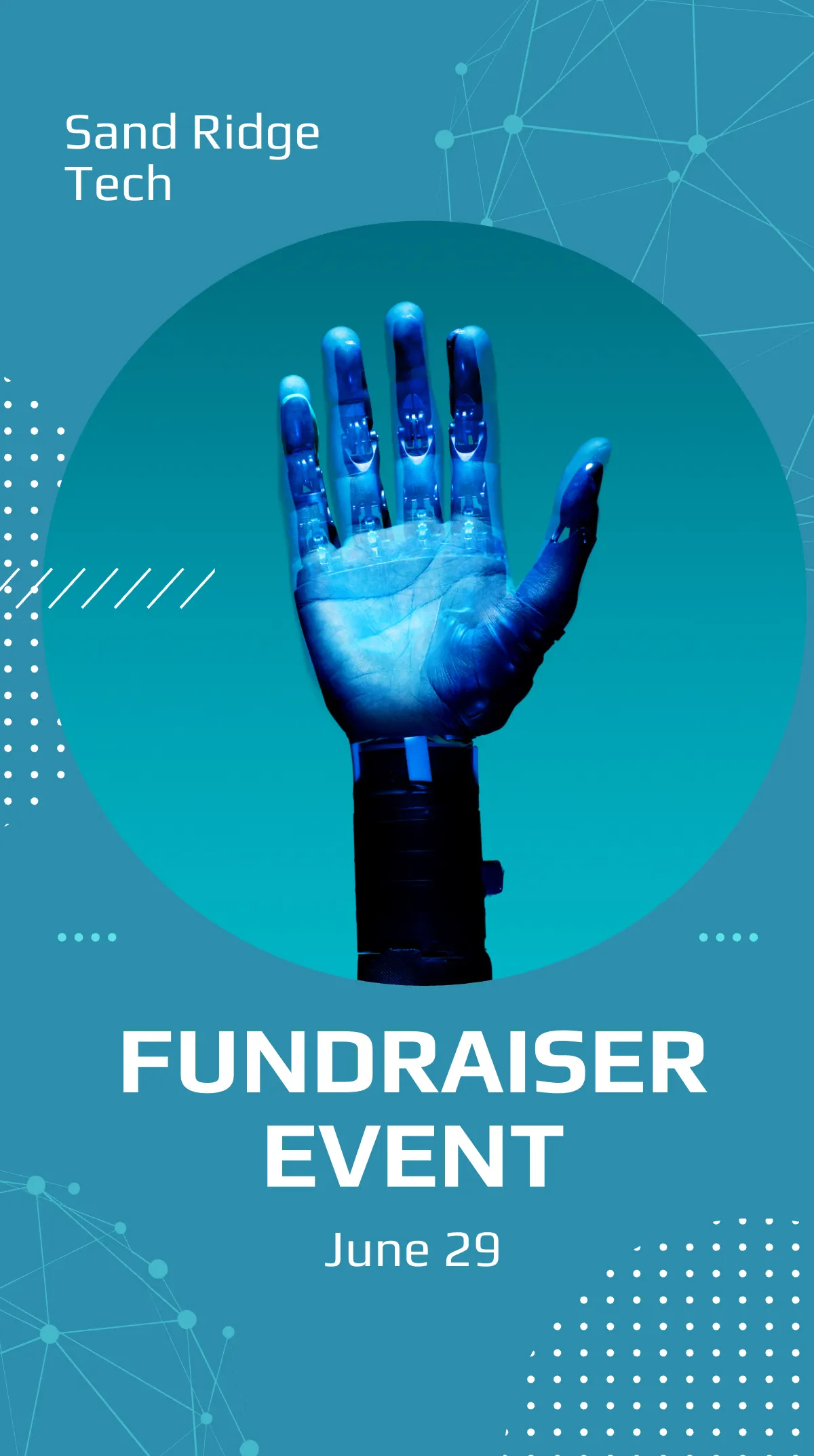 Free Startup Fundraiser Event Whatsapp Post Template to Edit Online