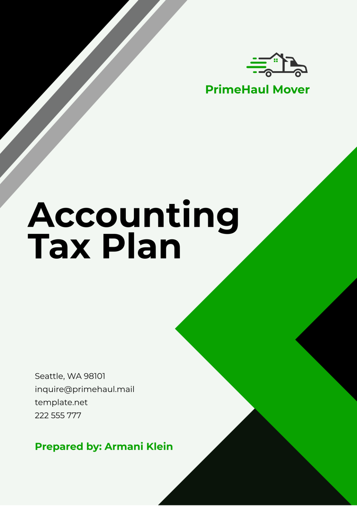 Free Accounting Tax Plan Template to Edit Online