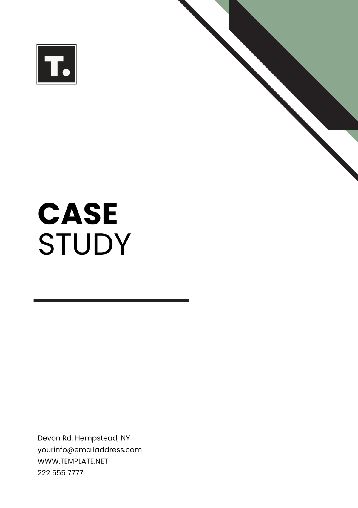 Free Case Study Template to Edit Online