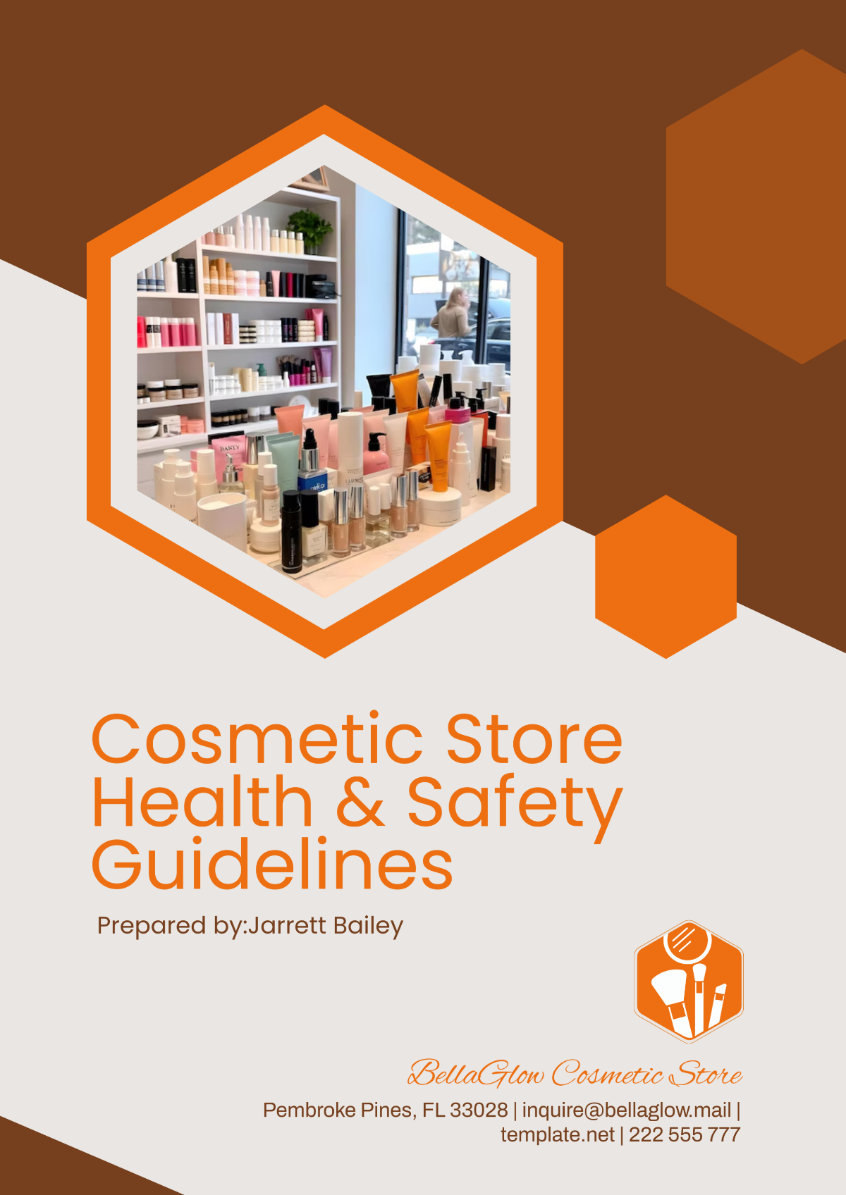 Free Cosmetic Store Health & Safety Guidelines Template to Edit Online