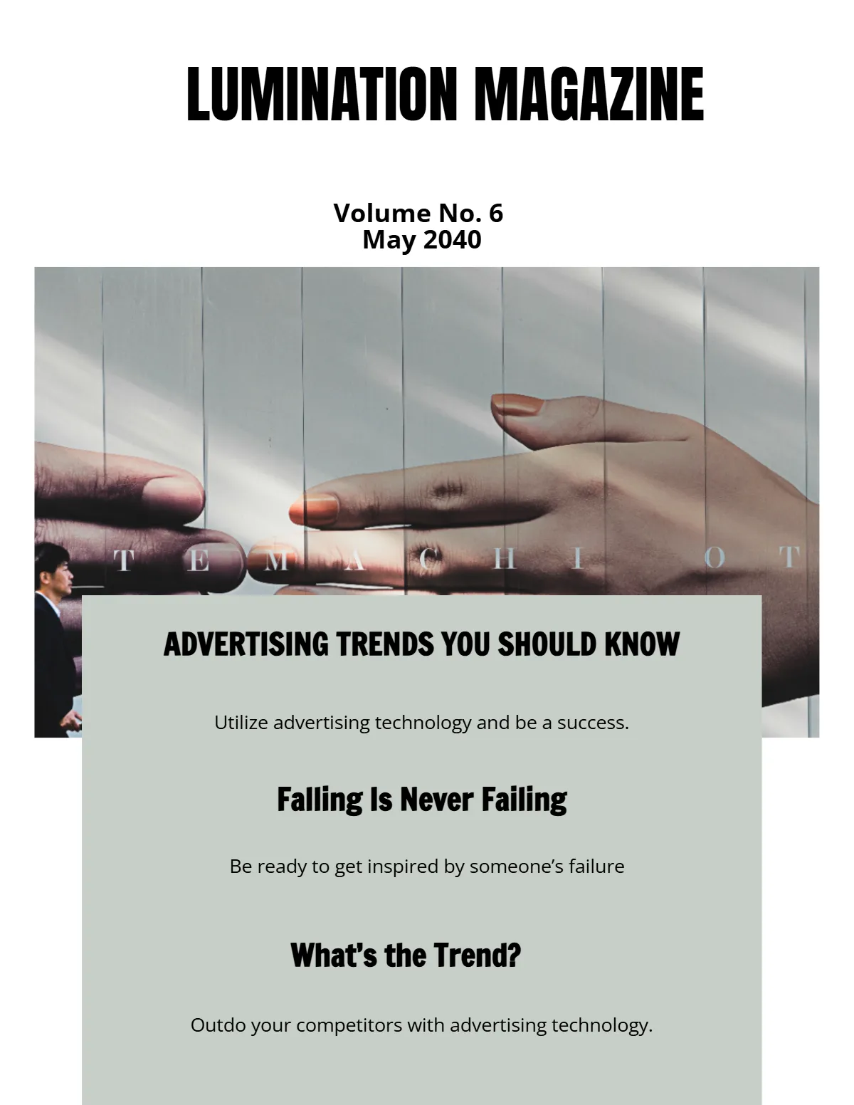Free Digital Advertising Magazine Template to Edit Online