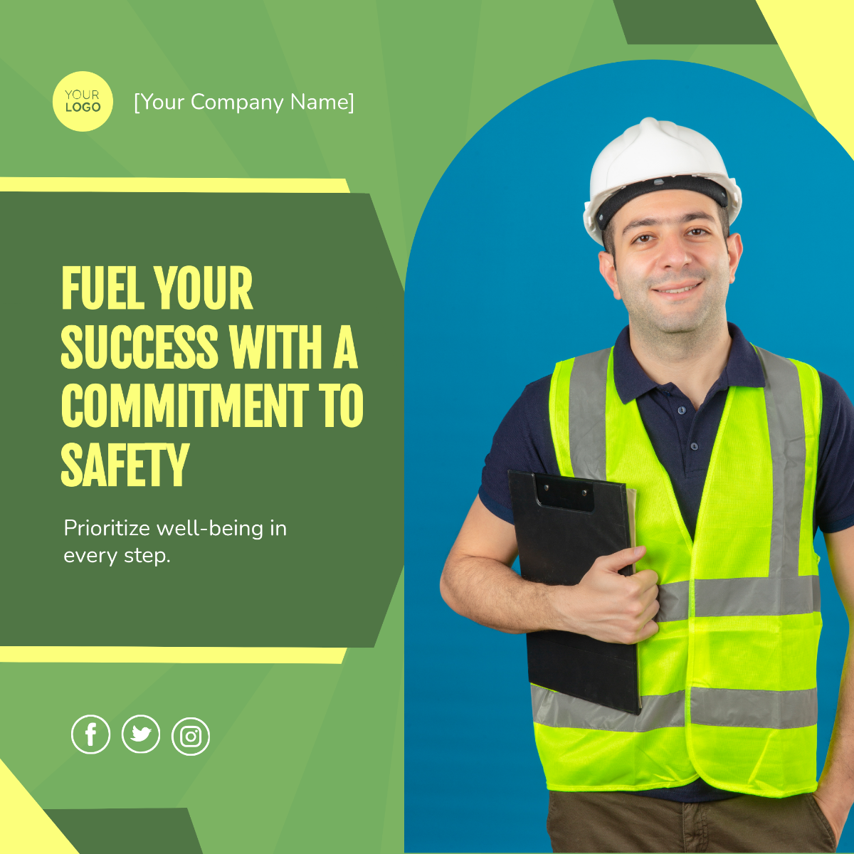 Free Health & Safety X Post Template to Edit Online