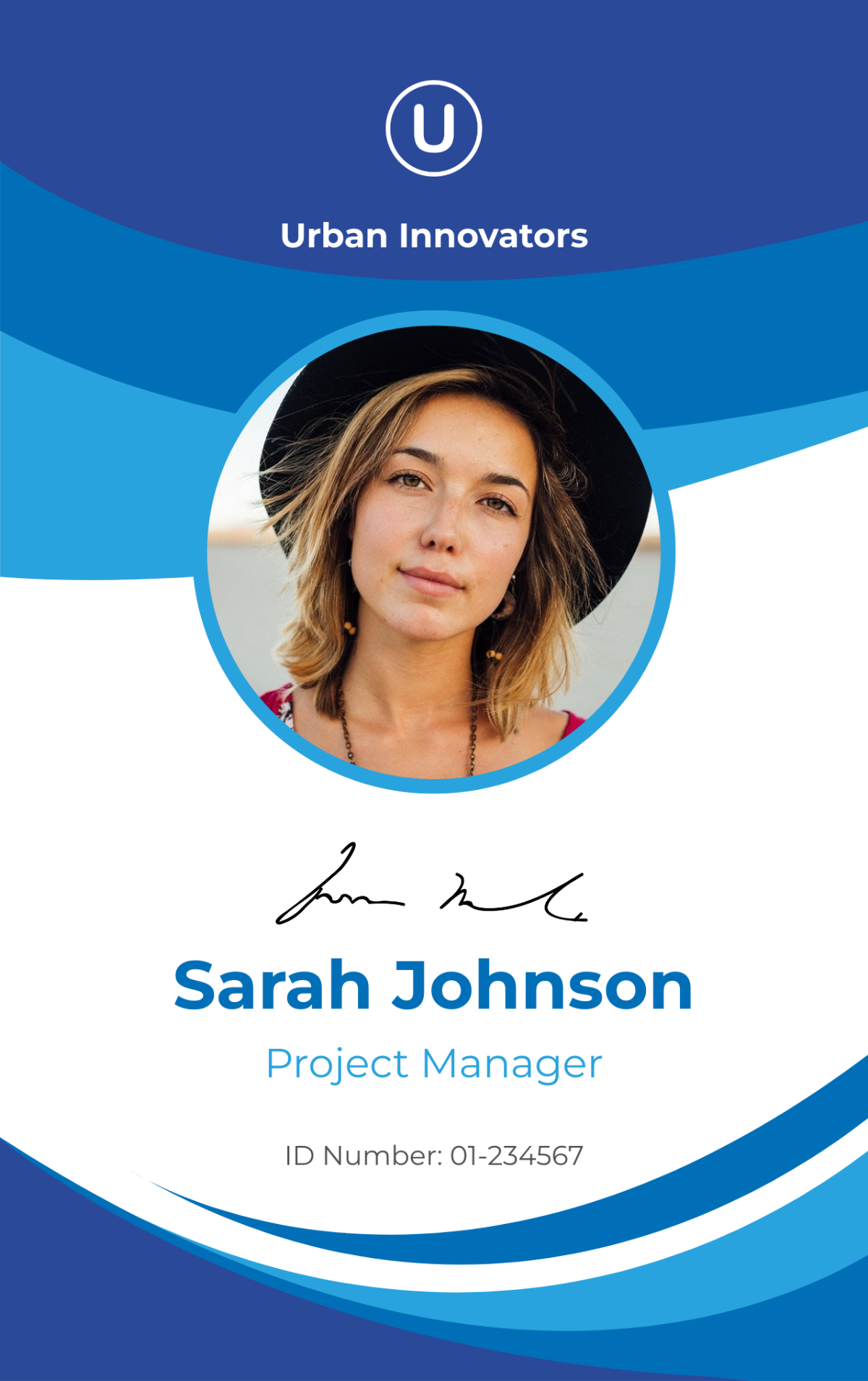Free ID Card Template to Edit Online