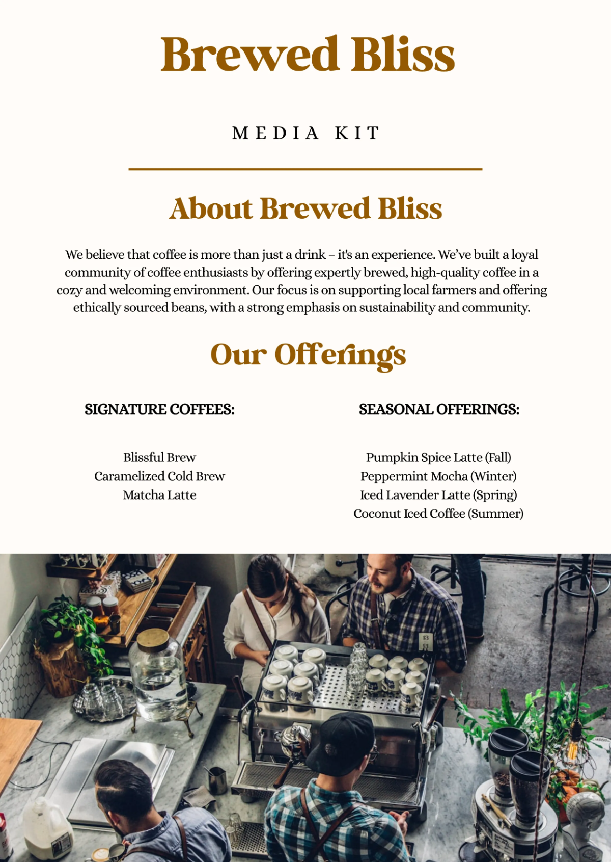 Free Media Kit Template to Edit Online