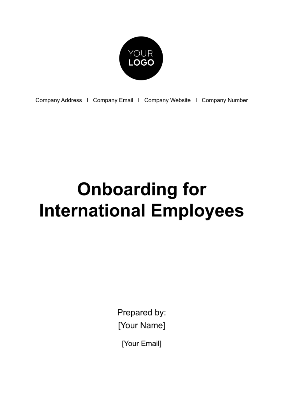 Free Onboarding for International Employees HR Template to Edit Online
