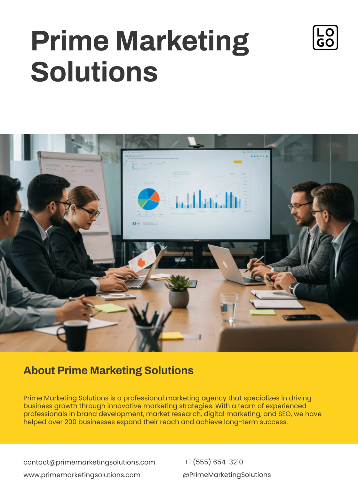 Free Professional Marketing Media Kit Template to Edit Online