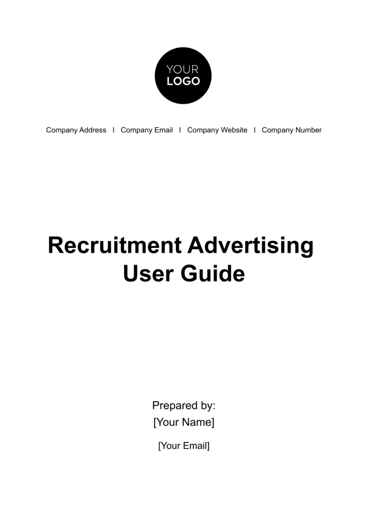 Free Recruitment Advertising User Guide HR Template to Edit Online