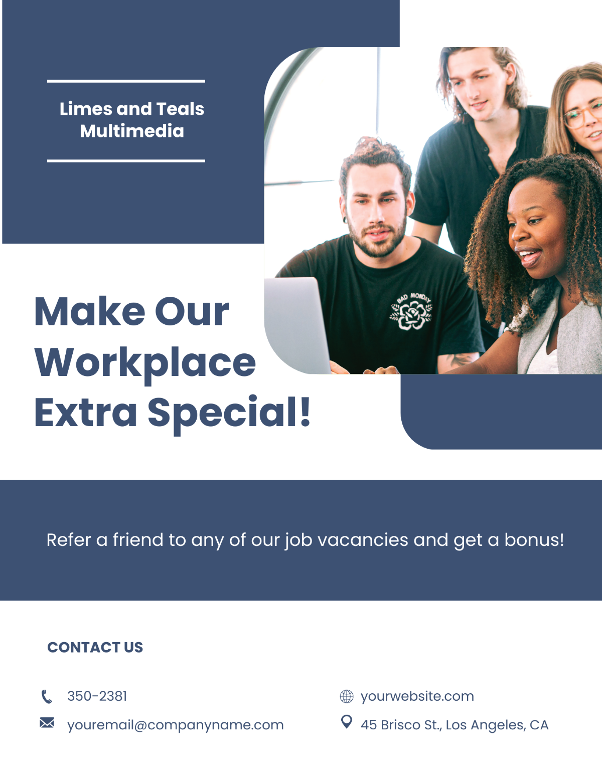 Free Sample HR Flyer Template to Edit Online